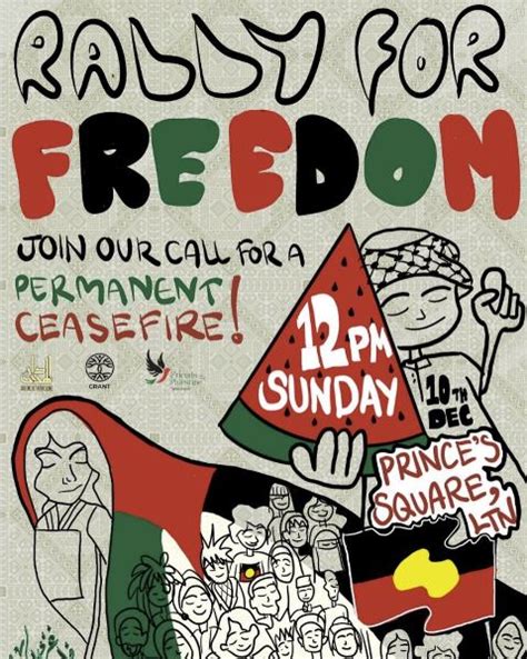 Rally for Freedom for Palestine, Permanent Ceasefire | Green Left