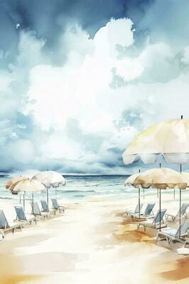 Watercolor Beach Background Stock Photos, Images and Backgrounds for ...