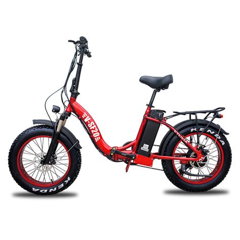 20 Inch 750w Folding Fat Tire Step Through Electric Bicycle Electric