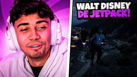 WALT DISNEY VAI DE JETPACK PARA PATRULHAMENTO GTA RP LUCAS