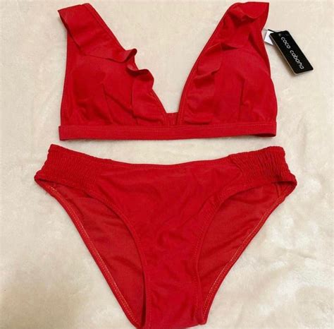 Coco Cabana Red Two Piece Bikini On Carousell