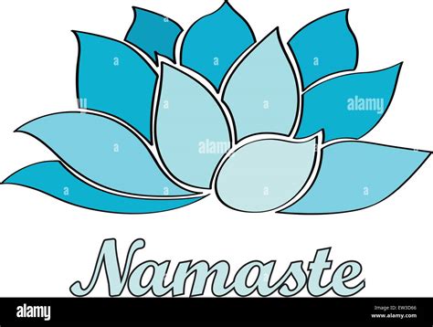 Namaste Lotus Flower Stock Vector Image And Art Alamy