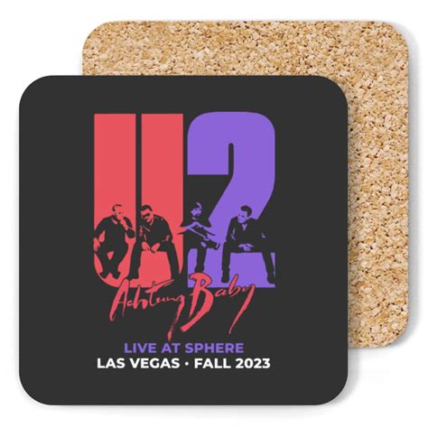 Las Vegas U2 Ultraviolet Sphere 2023, U2 Graphic music Coasters sold by ...