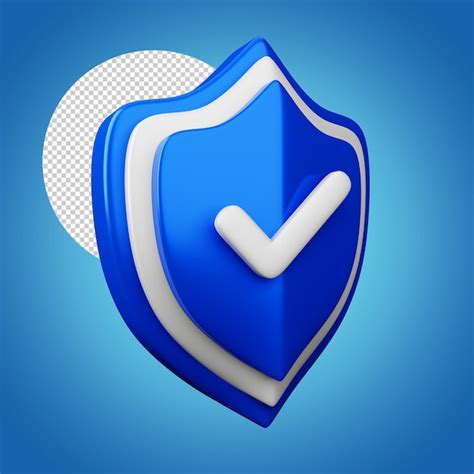 Icono De Protección Icono De Seguridad Representación 3d Archivo Psd Premium