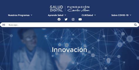 Conoce el programa Innovación en la plataforma Salud Digital