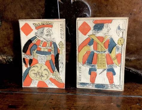 Rare Cartes Roi Valet D But Me Si Cle Jeu Xviii Card Game Haute