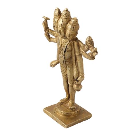 Brass Lord Dattatreya Statue