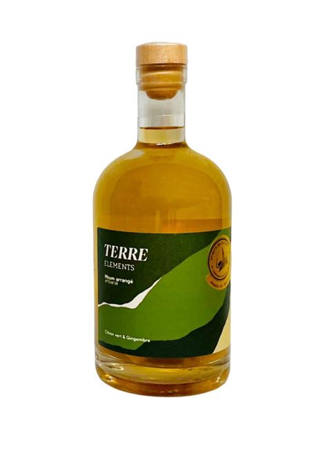 Elements Terre Rhum Arrangé Bio Citron Vert And Gingembre Nowa