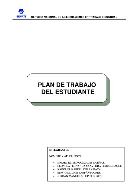 Entregable N Seguridad E Higiene Industrial Plan De Trabajo Del