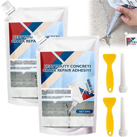 Heavy-Duty Concrete Crack Repair Adhesive, Self Leveling Concrete Crack