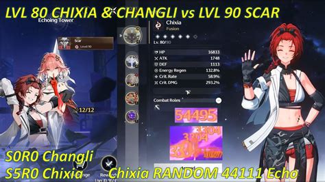 Lvl Chixia Random Echo S R Changli Vs Scar New Tower Of