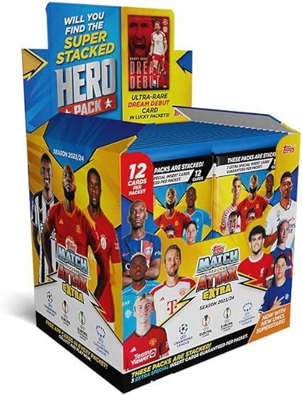 Topps Match Attax Extra 2024 Full Box 36 Packets Of Match Attax