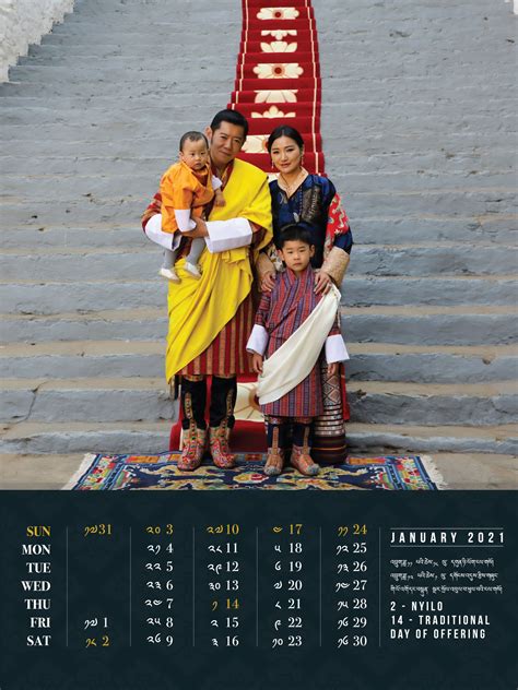 Yellow Bhutan Desktop Calendar 2024 Rhea Cherise