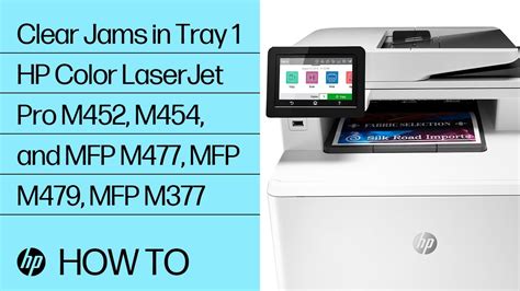 HP Color LaserJet Pro M454, MFP M479 - 13.02 jam error tray 1 | HP® Support