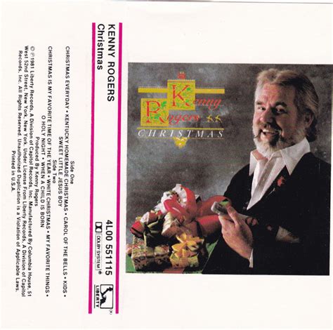 Kenny Rogers - Christmas (1981, Cassette) | Discogs