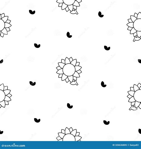 Flower with Leaves. Coloring Page Stock Vector - Illustration of ...