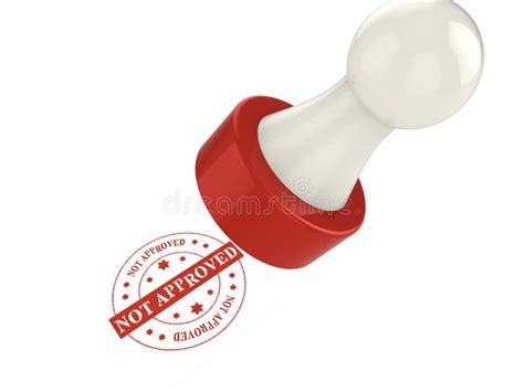 Stamp Not Approved Stock Illustration - Image: 61827718