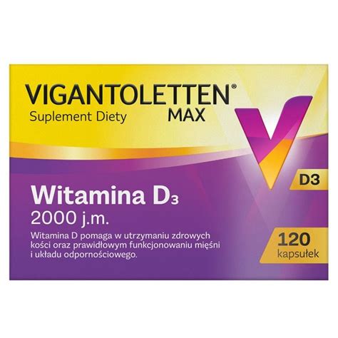 Vigantoletten Max 2000j m 120 kaps dla dorosłych witamina D