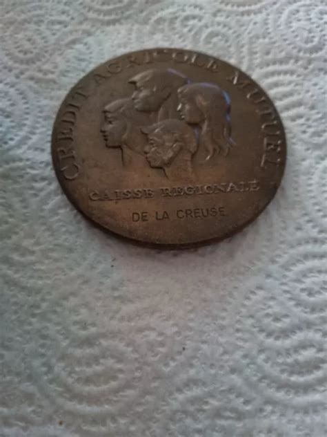 MÉDAILLE BRONZE MONNAIE paris CRÉDIT AGRICOLE MUTUEL DE LA CREUSE