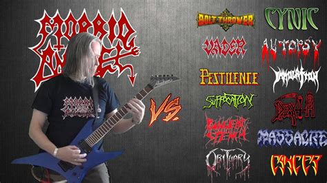 Trey Azagthoth Morbid Angel Vs All Death Metal Guitar Riffs Battle