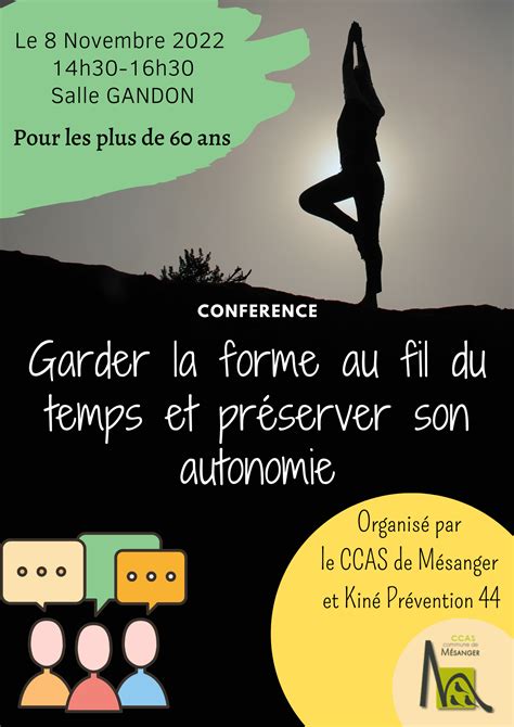 Conf Rence Garder La Forme Au Fil Du Temps Et Pr Server Son Autonomie