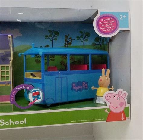 Peppa Pig Peppas Back To School Playset Bundle With School Bus