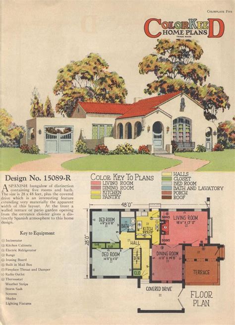 Spanish Colonial Style House Plans