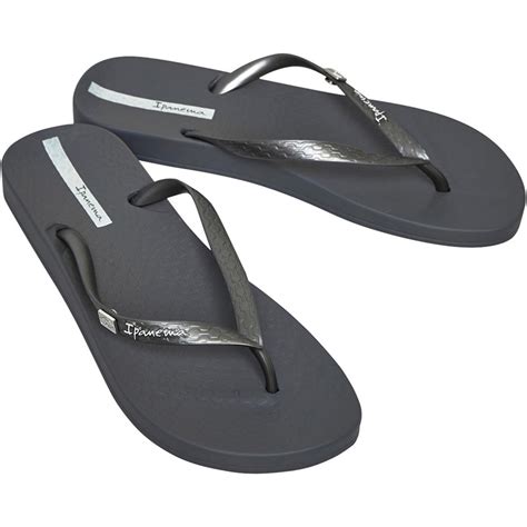 Buy Ipanema Womens Anatomic Brazil Flip Flops Graphite