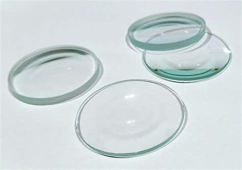 Eisco High Quality Glass Lenses Set Of Four Double Convex And Concave