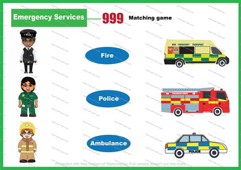 Safety For Kids Worksheet Emergency Services Call 999 In An Emergency