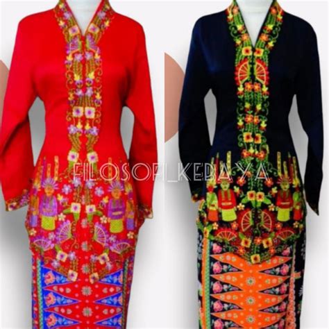 Jual Fk Set Kebaya Encim Ondel Adat Betawi Kebaya Encim Katun Bordir