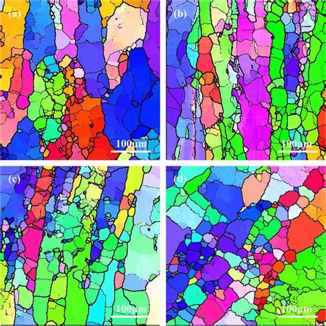 The Ebsd Maps Of Samples After Mdf At S And C With