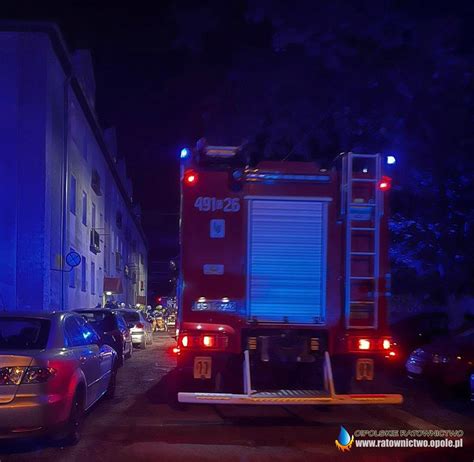 Pożar piwnicy w budynku wielorodzinnym w Strzelcach Opolskich O