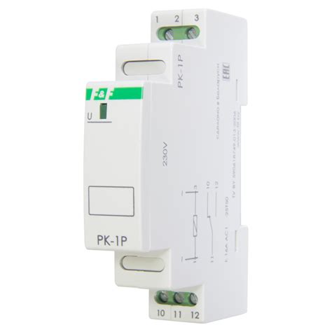 Реле промежуточное PK-1P/Un (монтаж на DIN-рейке 35мм 220В 50Гц 16А ...