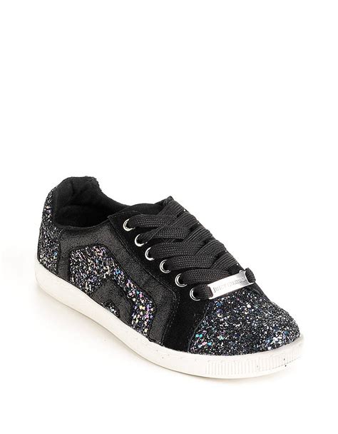 Juicy Couture Glitter Sneakers In Black Lyst