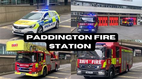 London Fire Brigade Paddington Fire Station Compliation YouTube