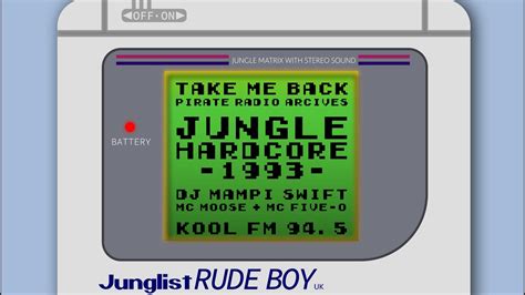 Junglist Rude Boy Jungle Hardcore Dj Mampi Swift Mc Moose