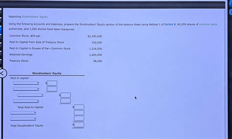 Solved Reporting Stockholders Equity Using The Following Accounts And Course Hero