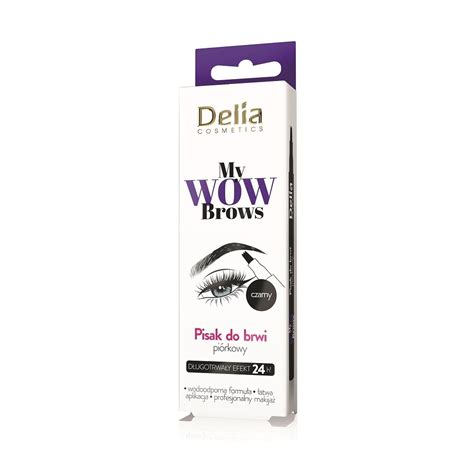 Delia Eyebrow Expert piórkowy marker do brwi czarny Sklep EMPIK