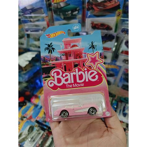 Xe mô hình Hot Wheels Corvette Barbie The Movie Shopee Việt Nam