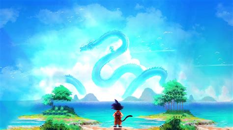 Goku Shenron Dragon Ball Wallpapers Wallpaper Cave