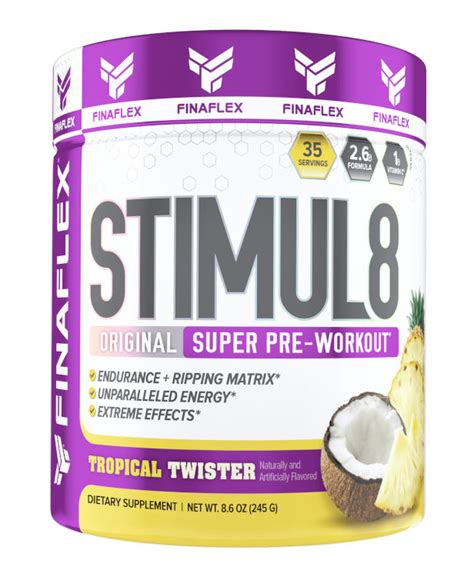Stimul8 - Super Pre-Workout by FinaFlex | Nutrismo.com