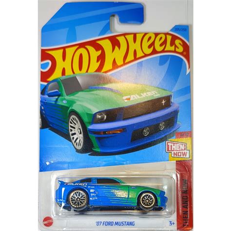 Hot Wheels Falken Ford Mustang THEN AND NOW MATTEL Shopee Brasil