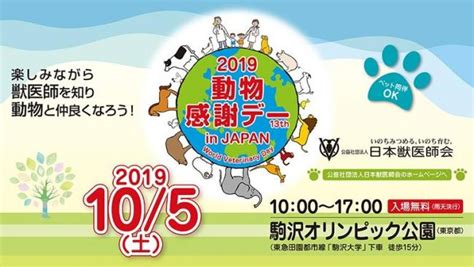 獣医師の仕事について知る！動物とふれあう！動物同伴 Ok イベント「2019動物感謝デー In Japan ”world Veterinary