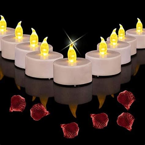 Battery Operated Led Tea Lights Candles50 Pack Flameless Electric Fake Candle