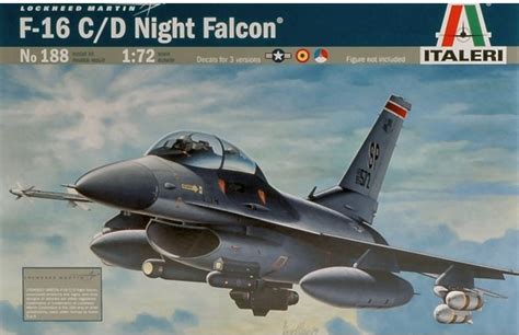 F 16 C D NIGHT FALCON By Italeri 188 TRENES MX