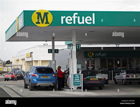 A Morrisons petrol station Stock Photo - Alamy