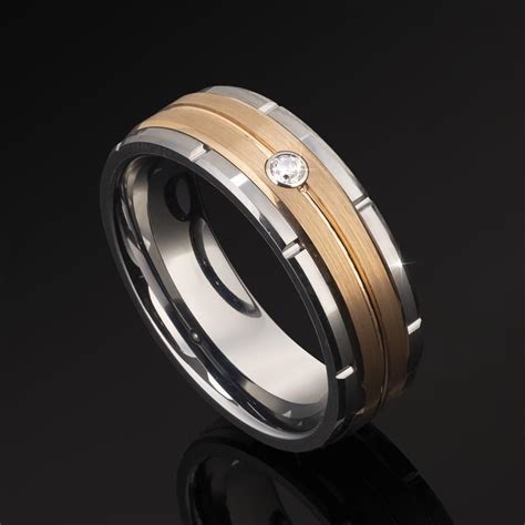 Tungsten Tough Rose Gold Ring