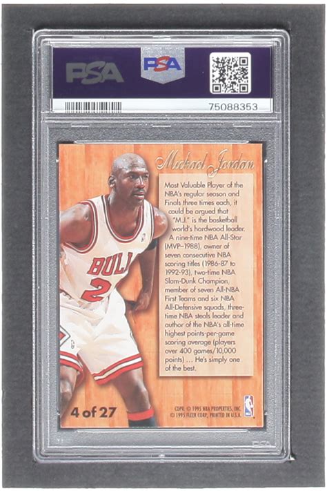 Michael Jordan Fleer Flair Hardwood Leaders Psa