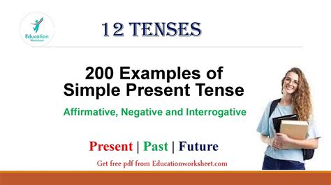 200 English Tenses Worksheets Of Simple Present Tenses By